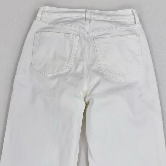 J Crew Women's Classic Straight Leg Jean Size 26 White - Picture 10 of 16